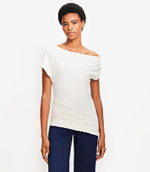 Asymmetrical Ruched Top carousel Product Image 1