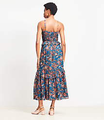 Floral Smocked Strappy Maxi Dress carousel Product Image 3