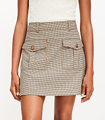 Plaid Patch Pocket Mini Skirt carousel Product Image 2