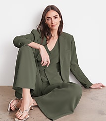 Petite LOFT Versa Crepe Drape Relaxed Blazer carousel Product Image 2