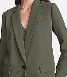 Petite LOFT Versa Crepe Drape Relaxed Blazer carousel Product Image 4