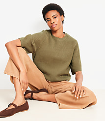 Relaxed Sweater Tee carousel Product Image 1