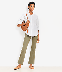 Poplin Cutout Back Tunic Shirt carousel Product Image 3