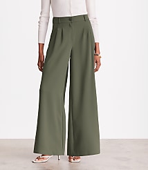 LOFT Versa Crepe Drape Palazzo Pant carousel Product Image 3