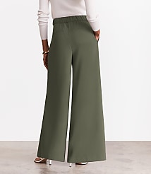 LOFT Versa Crepe Drape Palazzo Pant carousel Product Image 4