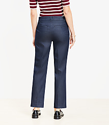 Petite Curvy Riviera Slim Pants in Refined Denim carousel Product Image 2
