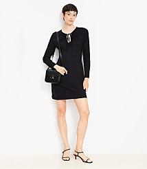 Tie Keyhole Mini Dress carousel Product Image 1