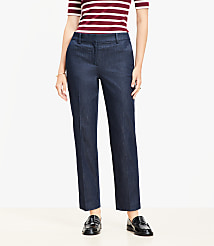Petite Curvy Riviera Slim Pants in Refined Denim carousel Product Image 1