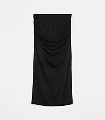Petite LOFT Versa Mesh Ruched Midi Skirt carousel Product Image 5