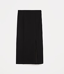 Petite LOFT Versa Ponte Column Midi Skirt carousel Product Image 5