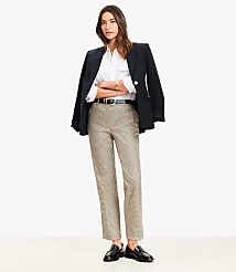 Petite Riviera Slim Pants in Plaid carousel Product Image 1