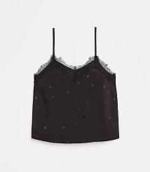 Petite LOFT Versa Gingko Lace Cami carousel Product Image 5