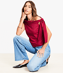 Tie One Shoulder Top carousel Product Image 1
