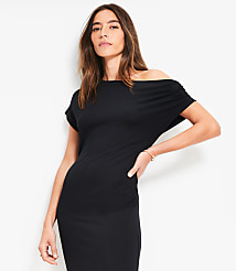 Asymmetrical Ruched Midi Dress carousel Product Image 2