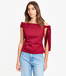 Tie One Shoulder Top carousel Product Image 2