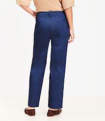 Darted Straight Pants in Stretch Cotton carousel Product Image 2