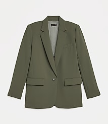 Petite LOFT Versa Crepe Drape Relaxed Blazer carousel Product Image 5
