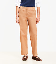 Darted Straight Pants in Stretch Cotton carousel Product Image 2