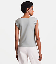 Petite LOFT Versa Cowl Neck Top carousel Product Image 3