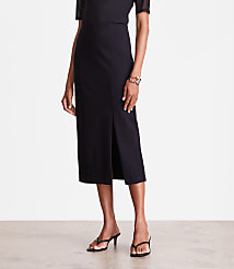 LOFT Versa Ponte Column Midi Skirt carousel Product Image 2