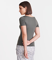 LOFT Versa 360 Knit Square Neck Tee carousel Product Image 5