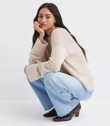 Ribtrim Boatneck Sweater carousel Product Image 1