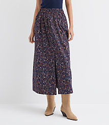 Floral Poplin Button Midi Pocket Skirt carousel Product Image 2