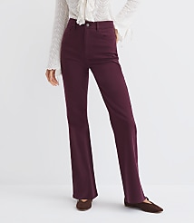 Petite High Rise Relaxed Flare Pants carousel Product Image 2