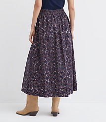 Petite Floral Poplin Button Midi Pocket Skirt carousel Product Image 4