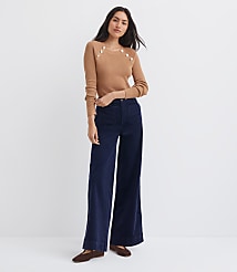 Tall Palmer Wide Leg Pants in Brushed Corduroy carousel Product Image 1