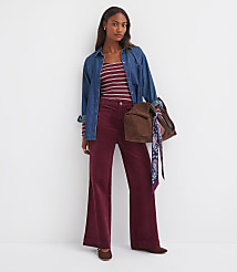 Palmer Wide Leg Pants in Brushed Corduroy carousel Product Image 1