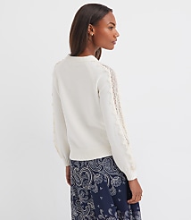 Lace Sleeve Sweater carousel Product Image 3