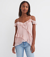Ruffle Off The Shoulder Cami carousel Product Image 1