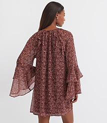 Floral Ruffle Mini Dress carousel Product Image 2