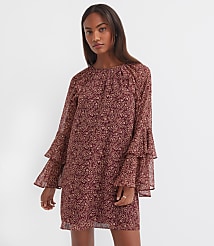 Floral Ruffle Mini Dress carousel Product Image 1