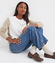 Petite Colorblock Luxe Knit Sweater carousel Product Image 1