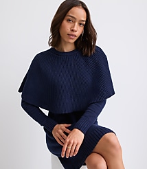 Cape Mini Sweater Dress carousel Product Image 2