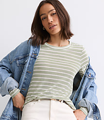 Striped Long Sleeve Everyday Tee carousel Product Image 1