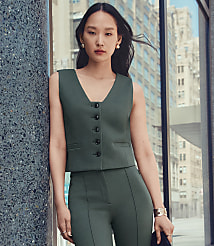 LOFT Versa Ponte Pocket Vest carousel Product Image 3