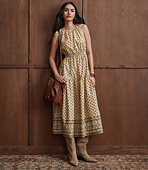 Garden Poplin Tiered Midi Dress carousel Product Image 4