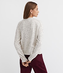 Petite Flecked Saddle Sleeve Cardigan carousel Product Image 3