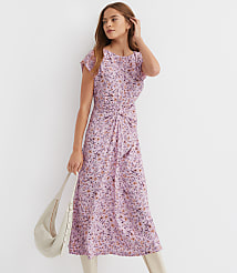 Floral Knotted Midi Dress carousel Product Image 1