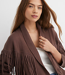 Fringe Belted Cardigan carousel Product Image 2