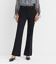 Curvy Tab Waist Boot Cut Pants in Bi-Stretch carousel Product Image 1