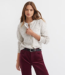 Petite Flecked Saddle Sleeve Cardigan carousel Product Image 1