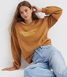 Petite Western Vibes Sweatshirt carousel Product Image 1