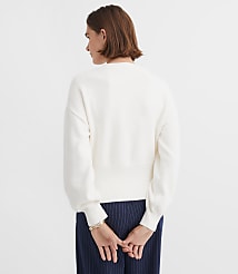 Ribtrim Blouson V-Neck Cardigan carousel Product Image 3