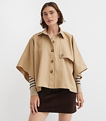Twill Trench Cape carousel Product Image 2