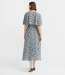 Floral Cape Midi Dress carousel Product Image 4