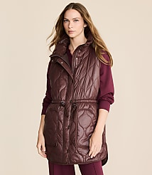 Lou & Grey Quilted Long Pocket Vest carousel Product Image 1
